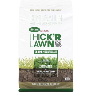 image:imageScotts Turf Builder Grass Seed Southern Gold Mix for Tall Fescue Lawns  Tall Fescue Grass Seed Plus Lawn Fertilizer and Soil Improver Covers Up to 1400 sq ft 56 lb40 lb