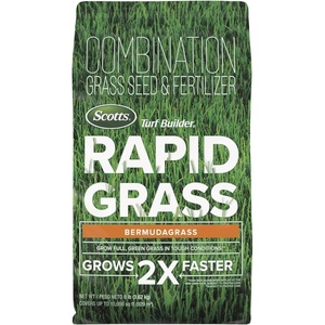 image:imageScotts Turf Builder Rapid Grass Bermudagrass Grass Seed with Fertilizer for Full Green Grass in Tough Conditions 1 lb8 lb
