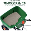 image:imageScotts Turf Builder EdgeGuard DLX Broadcast Spreader  Spreader for Lawn Fertilizer Weed amp Insect Control Grass Seed and Ice Melt Holds Up to 15000 sq ft of ProductSingle Pack