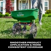 image:imageScotts Turf Builder EdgeGuard DLX Broadcast Spreader  Spreader for Lawn Fertilizer Weed amp Insect Control Grass Seed and Ice Melt Holds Up to 15000 sq ft of ProductSingle Pack