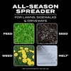 image:imageScotts Turf Builder EdgeGuard DLX Broadcast Spreader  Spreader for Lawn Fertilizer Weed amp Insect Control Grass Seed and Ice Melt Holds Up to 15000 sq ft of ProductSingle Pack