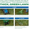 image:imageScotts Turf Builder ThickR Lawn Sun and Shade  Combination Grass Seed Lawn Fertilizer and Soil Improver Thickens Thin Grass Covers 1200 sq ft 12 lb10 lb