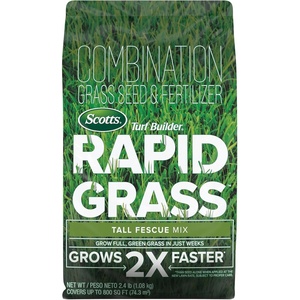 image:imageScotts Turf Builder Rapid Grass Tall Fescue Mix  Combination Grass Seed and Fertilizer for Lawns Lawn Seed That Grows in Just Weeks 56 lbs24 lb