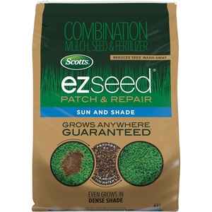 image:imageScotts EZ Seed Patch amp Repair for Sun and Shade  Combination Mulch Sun and Shade Grass Seed amp Fertilizer for Bare Spots amp Lawn Patch Repair Covers up to 85 sq ft 375 lb20 lb