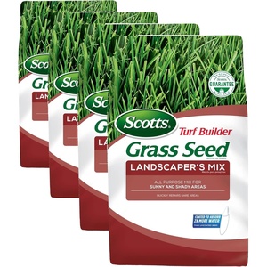 image:imageScotts Turf Builder Grass Seed Landscapers Mix  All Purpose CoolSeason Grass Seed for Northern Lawns Covers up to 2800 sq ft 7 lb7 lb Pack of 4