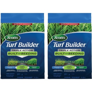 image:imageScotts Turf Builder Triple Action Built for Seeding  Weed Preventer and Fertilizer for New Lawns Lawn Food 4000 sq ft 172 lb4 000 sq ft
