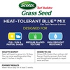 image:imageScotts Turf Builder Grass Seed HeatTolerant Blue Mix for Tall Fescue Lawns  Grass Seed Plus Lawn Fertilizer and Soil Improver Covers Up to 1400 sq ft 56 lb20 lb