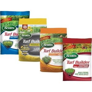 image:imageScotts Turf Builder 4Bag Lawn Care Bundle for Small Lawns with Halts Crabgrass Preventer Weed amp Feed5 SummerGuard and WinterGuard4Bag Program without Spreader