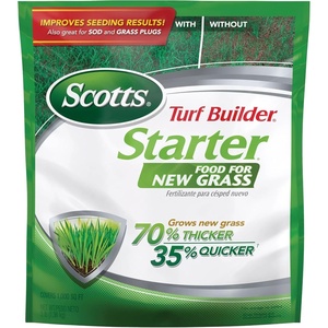 image:imageScotts Turf Builder Starter Food for New Grass 15 lb  Lawn Fertilizer for Newly Planted Grass Also Great for Sod and Grass Plugs  Covers 5000 sq ftStandard