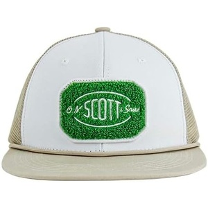 image:imageOM Scott amp Sons Trucker Hat  White Khaki  One Size Fits Most