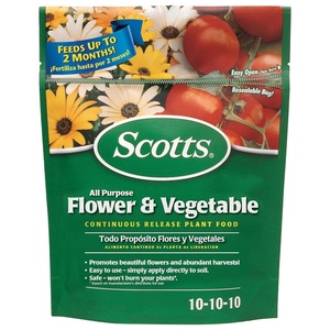 image:imageScotts All Purpose Flower and Vegetable Continuous Release Plant Food For Outdoor InGround Plants 3 lb3 lb