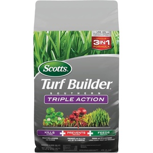 image:imageScotts Turf Builder Southern Triple Action Fertilizer  Weed Killer Fire Ant Preventer  4000 Sq Ft4 000 sq ft Single