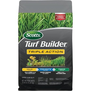 image:imageScotts Turf Builder Triple Action1 Combination Weed Control Weed Preventer and Fertilizer 2502 5000 sq ft 1410 lbs12 000 sq ft