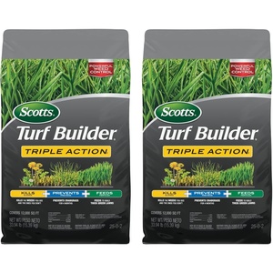 image:imageScotts Turf Builder Triple Action1 Combination Weed Control Weed Preventer and Fertilizer 2502 5000 sq ft 1410 lbs24 000 sq ft