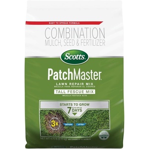 image:imageScotts PatchMaster Lawn Repair Mix Tall Fescue Mix 475 lbs  Combination Grass Seed Grass Fertilizer and Mulch Lawn Patch Repair475 LB